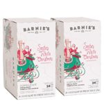 Barnie’s Santa’s White Christmas Single Serve Coffee | Coffee Pods Compatible With Keurig Brewers | Coconut, Caramel and Vanilla Coffee | Naturally Flavored | Medium Roast | Gluten Free | 48 Count