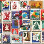 White Mountain Puzzles Christmas Stamps, 1000Piece Jigsaw Puzzle