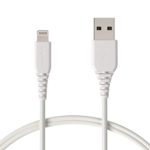 AmazonBasics Lightning to USB A Cable, MFi Certified iPhone Charger, White, 3 Foot, 2 Pack
