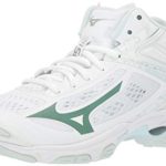 Mizuno Women’s Wave Lightning Z5 Mid Volleyball Shoe, white, 6 B US