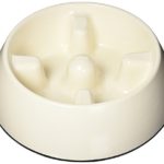 Dogit Go Slow Anti-Gulping Dog Bowl, Slow Feeding Dog Dish Suitable for Wet or Dry Food, Large, White