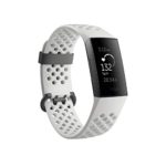 Fitbit Charge 3 SE Fitness Activity Tracker Graphite/White Silicone, One Size (S & L Bands Included)