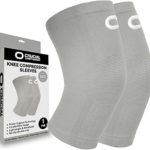 Knee Brace Compression Sleeve (1 Pair) – Best Knee Support Braces for Meniscus Tear, Arthritis, Joint Pain Relief, Injury Recovery, ACL, MCL, Running, Workout, Basketball, Sports, Men and Women
