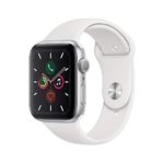 Apple Watch Series 5 (GPS, 44mm) – Silver Aluminum Case with White Sport Band