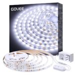 White LED Strip Lights, Govee Upgraded 16.4ft Dimmable LED Light Strip 6500K Bright Daylight White, Strong 3M Adhesive, 300 LEDs Flexible Tape Lights for Mirror Under Cabinet Bedroom