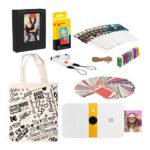 KODAK Smile Instant Print Digital Camera (White/Yellow) Starter Kit