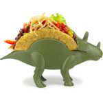Barbuzzo TriceraTaco Taco Holder – Ultimate Dinosaur Taco Stand Holds 2 Tacos, Top Rated Novelty Taco Holder