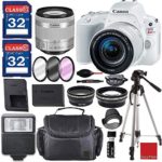 Canon EOS Rebel SL2 Digital SLR Camera Kit with EF-S 18-55mm f/4-5.6 is STM Lens (White) and Premium Accessory Bundle