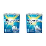 Nicorette Nicotine Gum to Quit Smoking, 2 mg, White Ice Mint Flavored Stop Smoking Aid, 160 Count (Pack of 2)