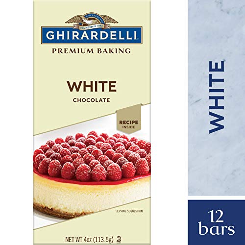 Ghirardelli Premium Baking bar, White Chocolate, 4 Oz (Pack Of 12)