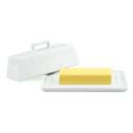 Connyam Ceramic Butter Dish with Handle Lid, Dishwasher Safe