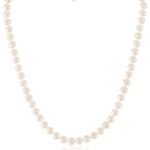 Honora “Classic Pearl Jewelry” White Freshwater Cultured Pearl 6mm Necklace, 16″