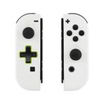 eXtremeRate Soft Touch White Joycon Handheld Controller Housing (D-Pad Version) with Full Set Buttons, DIY Replacement Shell Case for Nintendo Switch Joy-Con – Console Shell NOT Included