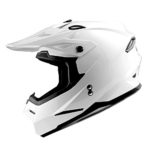 1Storm Adult Motocross Helmet BMX MX ATV Dirt Bike Helmet Racing Style HF801; Glossy White