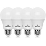 Great Eagle A19 LED Light Bulb, 9W (60W Equivalent), UL Listed, 4000K (Cool White), 825 Lumens, Non-dimmable, Standard Replacement (4 Pack)