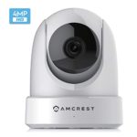 Amcrest 4MP UltraHD Indoor WiFi Camera, Security IP Camera with Pan/Tilt, Two-Way Audio, Night Vision, Remote Viewing, Dual-Band 5ghz/2.4ghz, 4-Megapixel @~20FPS, Wide 120° FOV. IP4M-1051W (White)