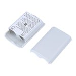 2X White Battery Pack Cover Shell Case Kit for Xbox 360 Wireless Controller