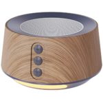 White Noise Machine for Baby Sleep & Relaxation, Letsfit Sound Machine with 14 Soothing Soundtracks, Adjustable Night-Light Sleep Machine for Nursery, Office Privacy and Traveling. Wood Grain Edition