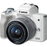 Canon EOS M50 Mirrorless Camera Kit w/EF-M15-45mm Lens and 4K Video (White) (Renewed)