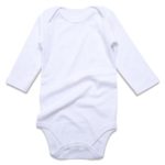 ROMPERINBOX Unisex Solid Baby Bodysuit 0-24 Months (18-24 Months, White Long Sleeve)