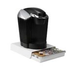 Mind Reader Coffee Pod Storage Drawer for K-Cups, Verismo, Dolce Gusto, Holds 30 K-Cups, 35 CBTL, Verismo, Dolce Gusto, White