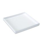 Mirart Colored Acrylic Tray (10″ x 10″, White)