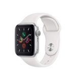 Apple Watch Series 5 (GPS, 40mm) – Silver Aluminum Case with White Sport Band