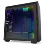 NZXT H710i – CA-H710 i-B1 – ATX Mid Tower PC Gaming Case – Front I/O USB Type-C Port – Quick-Release Tempered Glass Side Panel – Vertical GPU Mount – Integrated RGB Lighting – Black