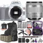 Canon EOS Rebel SL3 White DSLR Camera with 18-55mm Lens with Altura Photo Advanced Accessory and Travel Bundle
