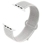 NUKELOLO Compatible for Apple Watch Band 44mm, Sport Nylon Loop for iWatch Sport Series 5/4/3/2/1 [Reflector White Band 44MM]
