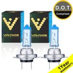 Voltage Automotive H7 Headlight Bulb Polarize White Replacement For Car Motorcycle (Pair) – Professional Upgrade Headlight Bulb