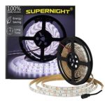 SUPERNIGHT LED Strip Lights, 16.4FT SMD 5050 Cool White Rope Light, Waterproof Lighting