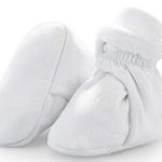 Bum Chicoo Baby Booties,Cozy Fleece Booties for Newborns and Infants .White(3-6 Months)