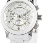Michael Kors Men’s MK8108 Runaway Stainless Steel White Watch