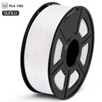 SUNLU PLA 3D Printer Filament, PLA Filament 1.75 mm Dimensional Accuracy +/- 0.02 mm, 1 KG Spool, PLA White
