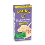 Annie’s Shell Pasta & Creamy White Cheddar Macaroni and Cheese, Gluten Free (Pack of 12)