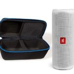 JBL Flip 5 Waterproof Portable Wireless Bluetooth Speaker Bundle with divvi! Protective Hardshell Case – White