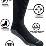 Dickies Men’s Dri-tech Moisture Control Crew Socks Multipack, White (6 Pairs), Shoe Size: 12-15
