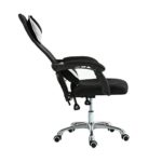 PC Gaming Chair – Ergonomic Office Chair Cheap Desk Chair with Lumbar Support Arms Headrest PU Leather Executive High Back Computer Chair for Adults Women Men, 44inch Black and White