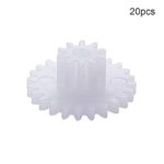 Othmro 24102B Plastic Gear White 24 Teeth 0.5 Modulus Model Craft Gears for Science Homework Assembled Toy Model KIT-Set DIY RC Car Robot Motor 20pcs Joint Components Model Replacement Gears