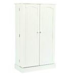 Function Home 41″ Kitchen Pantry, Farmhouse Pantry Cabinet, Storage Cabinet with Doors and Adjustable Shelves in White