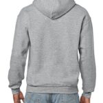 Gildan Adult Fleece Hooded Sweatshirt, Style G18500, White, Medium