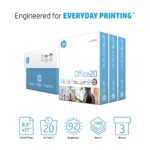 HP Printer Paper | 8.5 x 11 Paper | Office 20 lb | 3 Ream Case – 1500 Sheets | 92 Bright | Made in USA – FSC Certified | 112090C