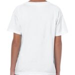 Gildan Youth Heavy Cotton T-Shirt, Style G5000B, 2-Pack, White, Medium