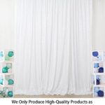 Sequin Backdrop Curtain 8FTx10FT-White-Shimmer Sequin Fabric for Anniversary Decor