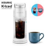 Keurig K-Iced Coffee Maker, Single Serve K-Cup Pod Iced Coffee Maker, With Hot and Cold Coffee Capabilities, Brews Any K-Cup Pod, White