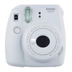 Fujifilm Instax Mini 9 Camera, Smoky White – with Fujifilm instax mini Instant Daylight Film Twin Pack, 20 Exposures