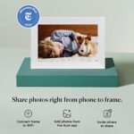 Aura Carver WiFi Digital Picture Frame | The Best Digital Frame for Gifting | Send Photos from Your Phone | Quick, Easy Setup in Aura App | Free Unlimited Storage | (Sea Salt)