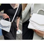 BIBDOO Mini Purses for Women Small Handbag Cute Crossbody Bag (White)