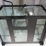 Vepotek Aqualic 360 Acrylic Aquarium Cylinder Fish Tank 78 Gallons w/LED Light & Sump Tank for Tropical Fresh Water Or Salt Walter – White